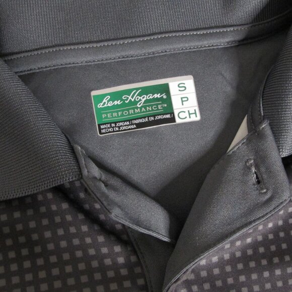 Ben Hogan Performance | Golf Polo Shirt Sleek Green Gray Graphic Design - Picture 8 of 10